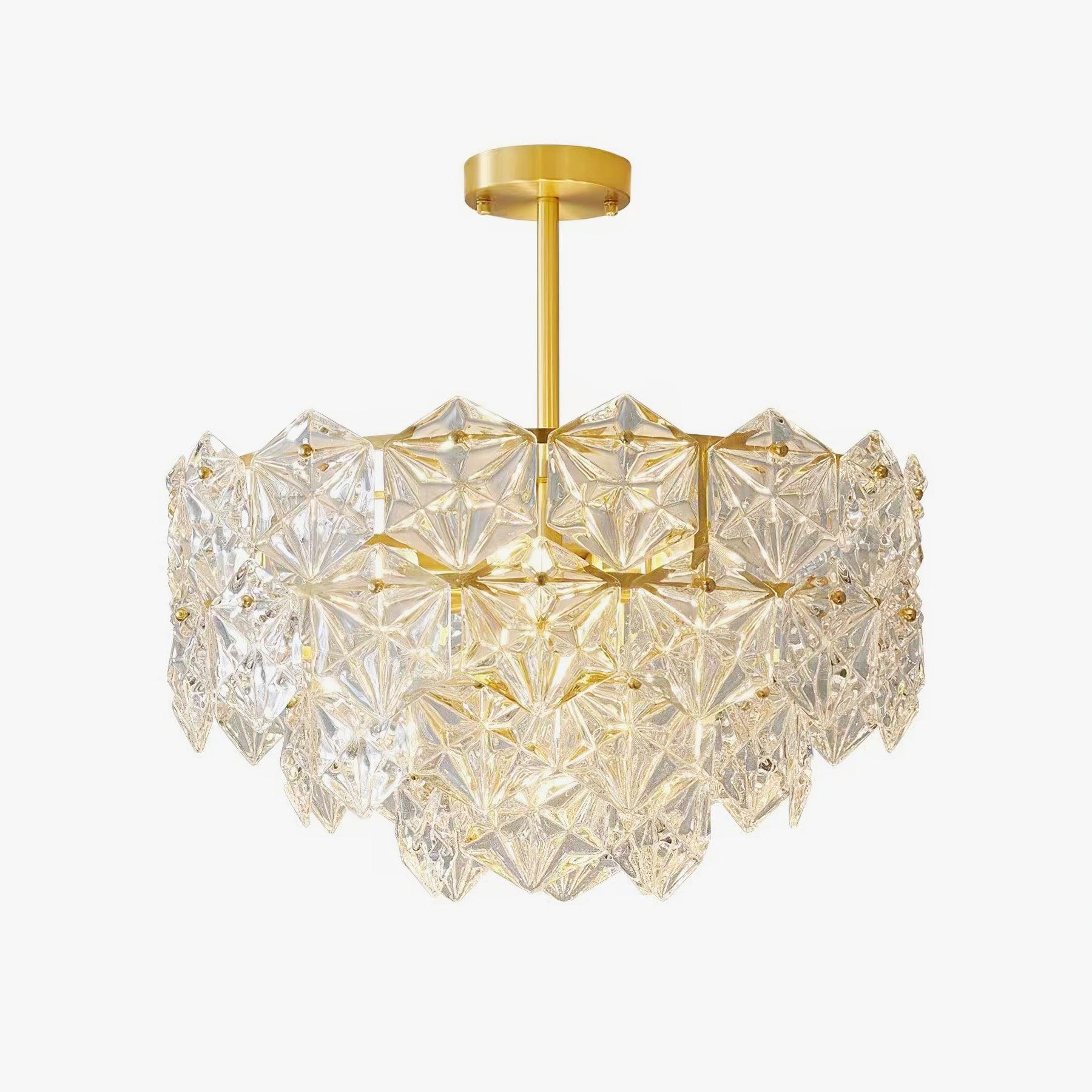 Snowflake Glass Chandelier - Lumpaz