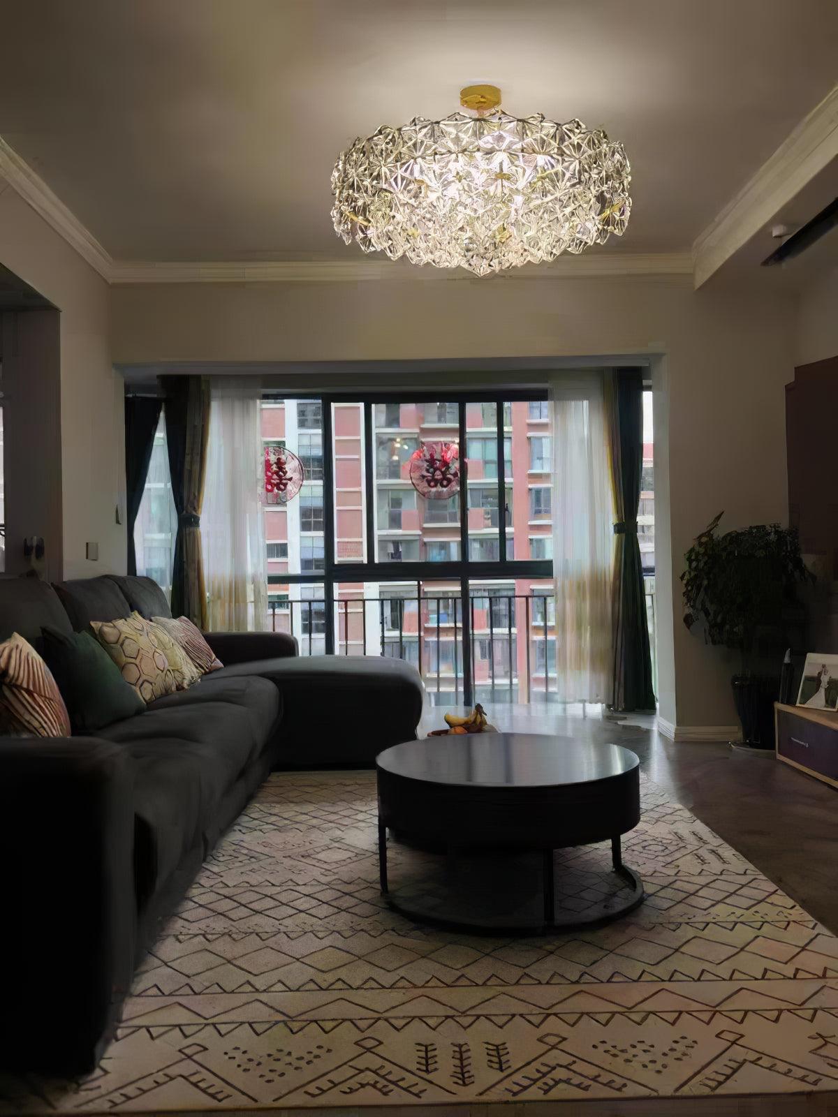 Snowflake Glass Chandelier - Lumpaz