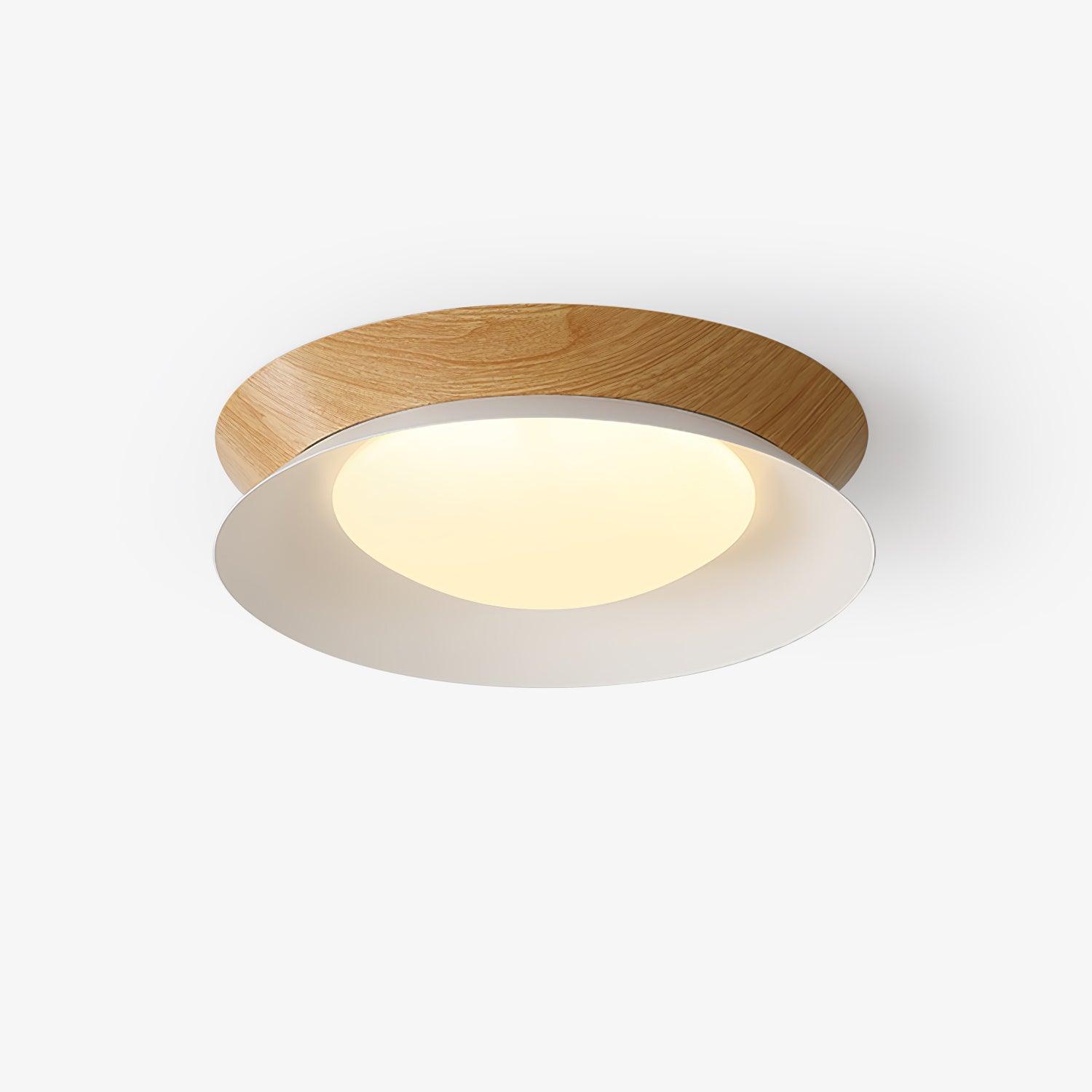 Wood Grain Round Ceiling Light - Lumpaz