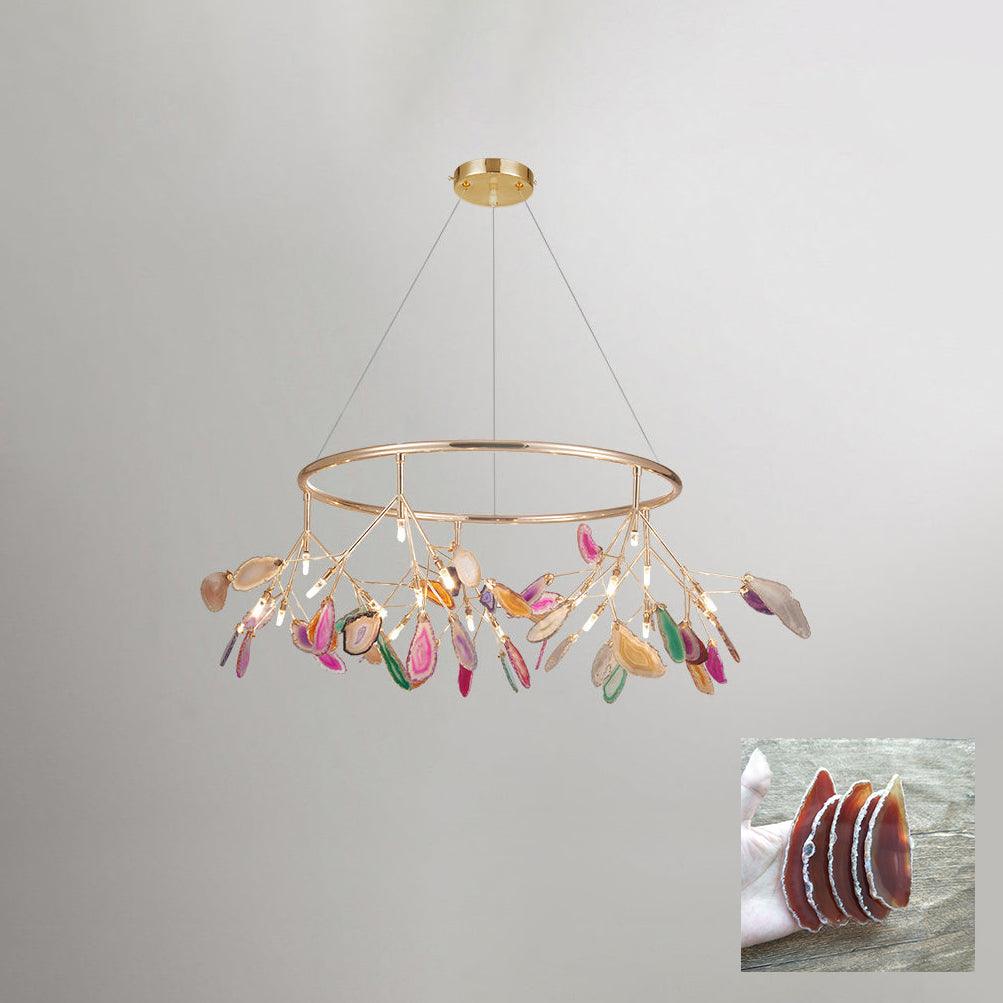 Agate Flake Chandelier - Lumpaz