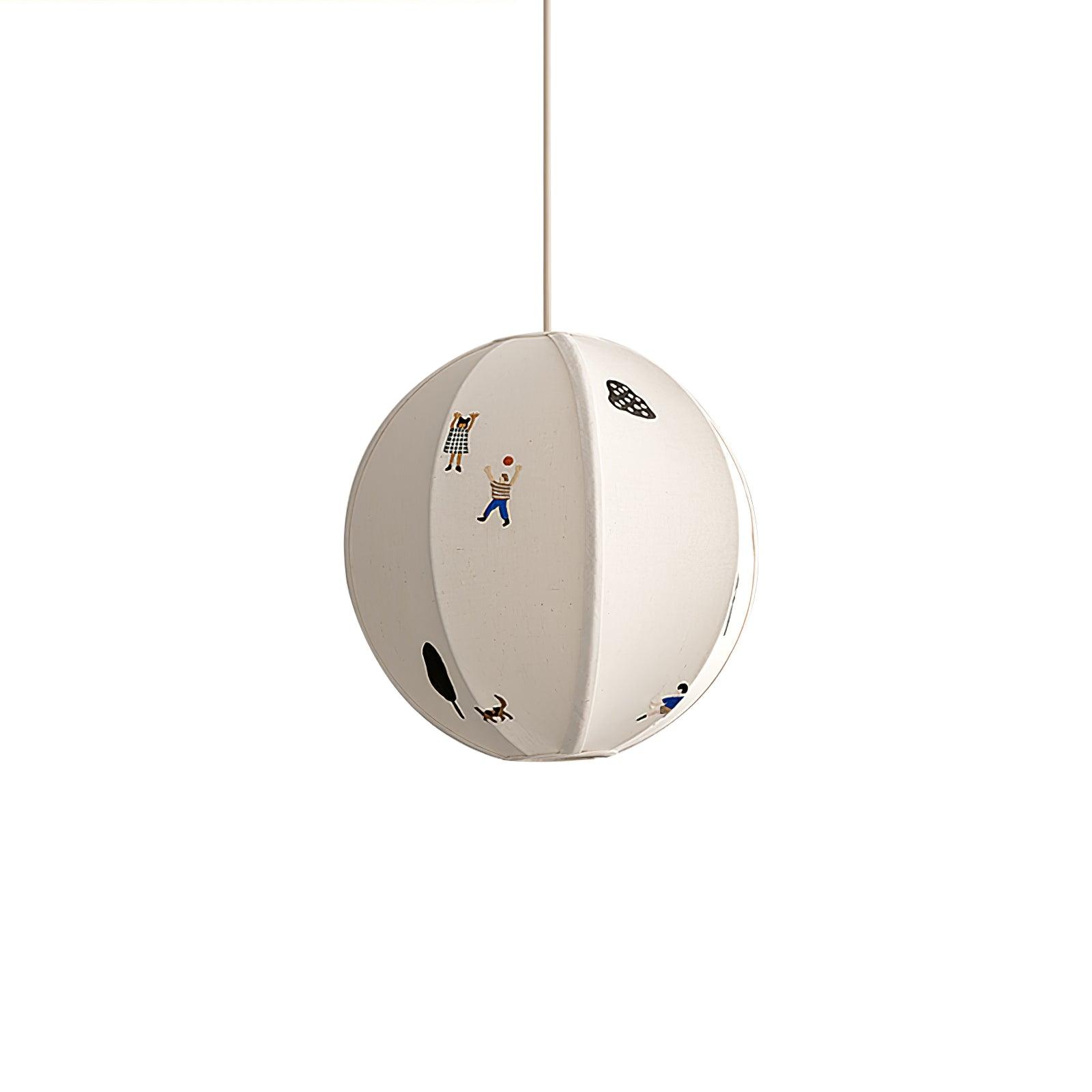 Park Embroidered Textile Pendant Lamp - Lumpaz