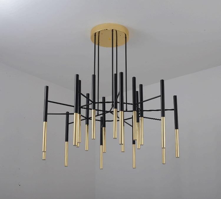 Metal Tubular Chandelier - Lumpaz