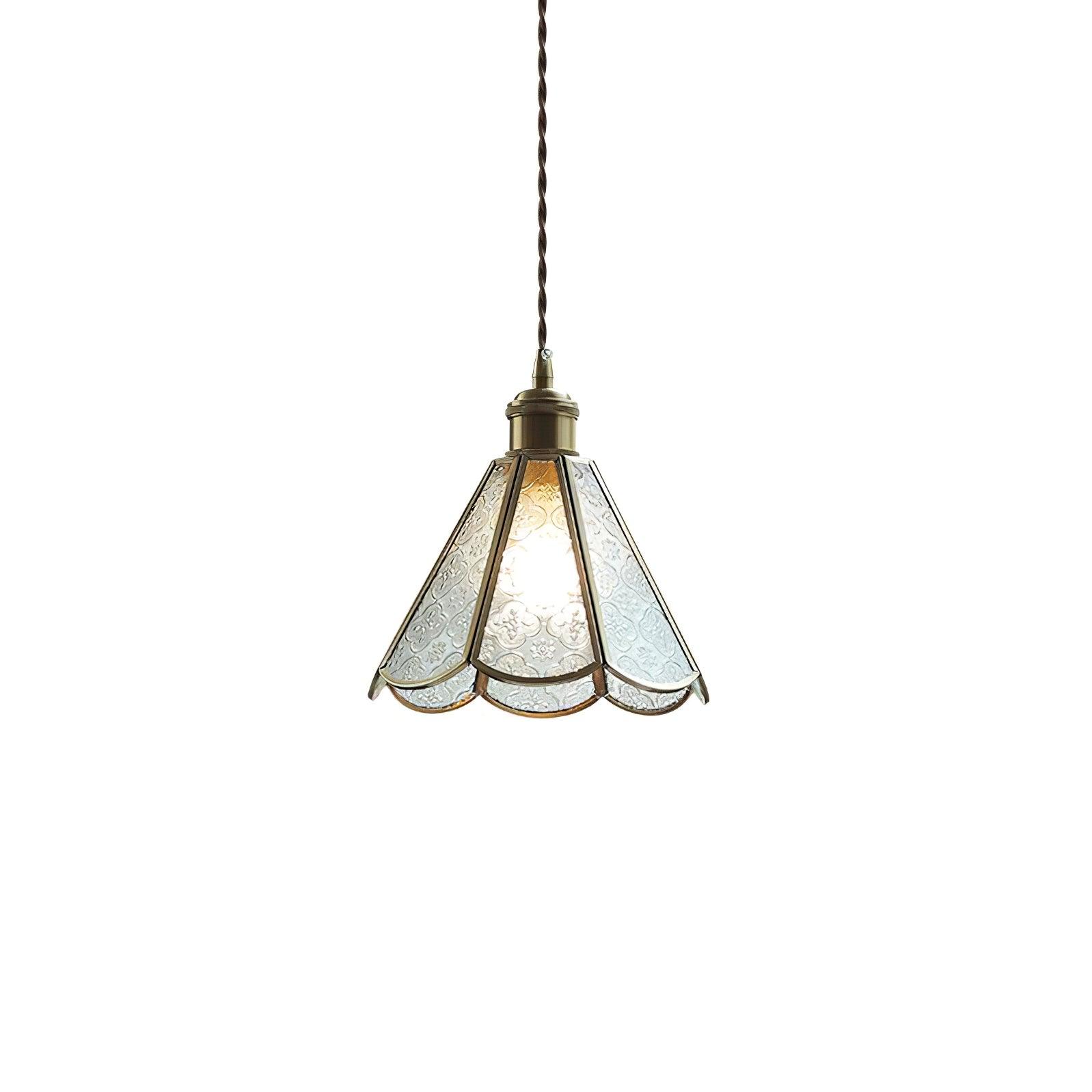 Patterned Glass Pendant Lamp - Lumpaz