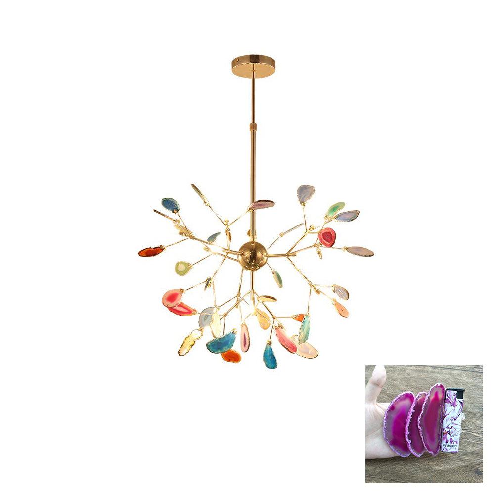 Agate Flake Chandelier - Lumpaz