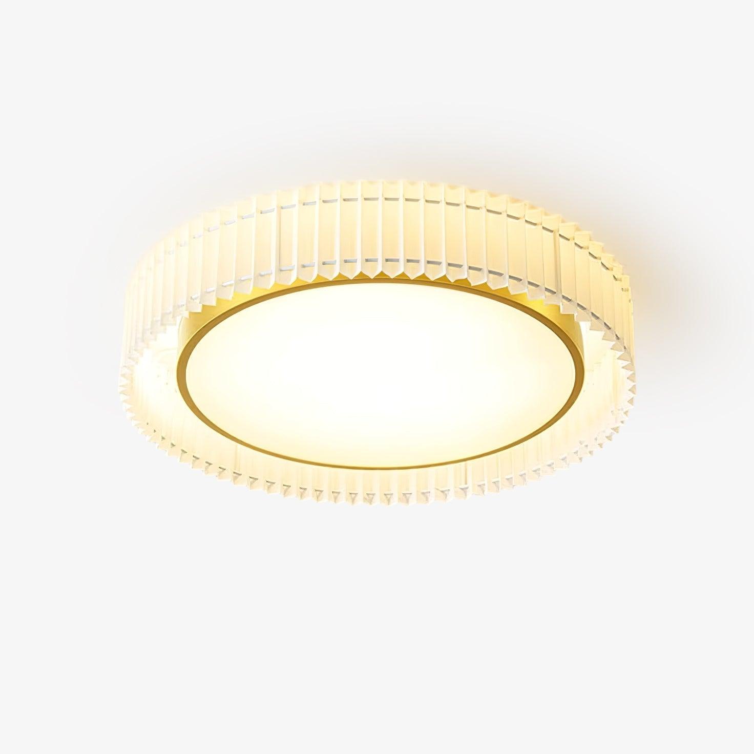 Round Pleated Ceiling Lamp - Lumpaz