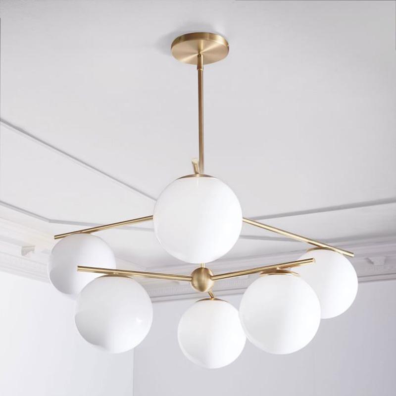 Sphere & Stem Chandelier - Lumpaz