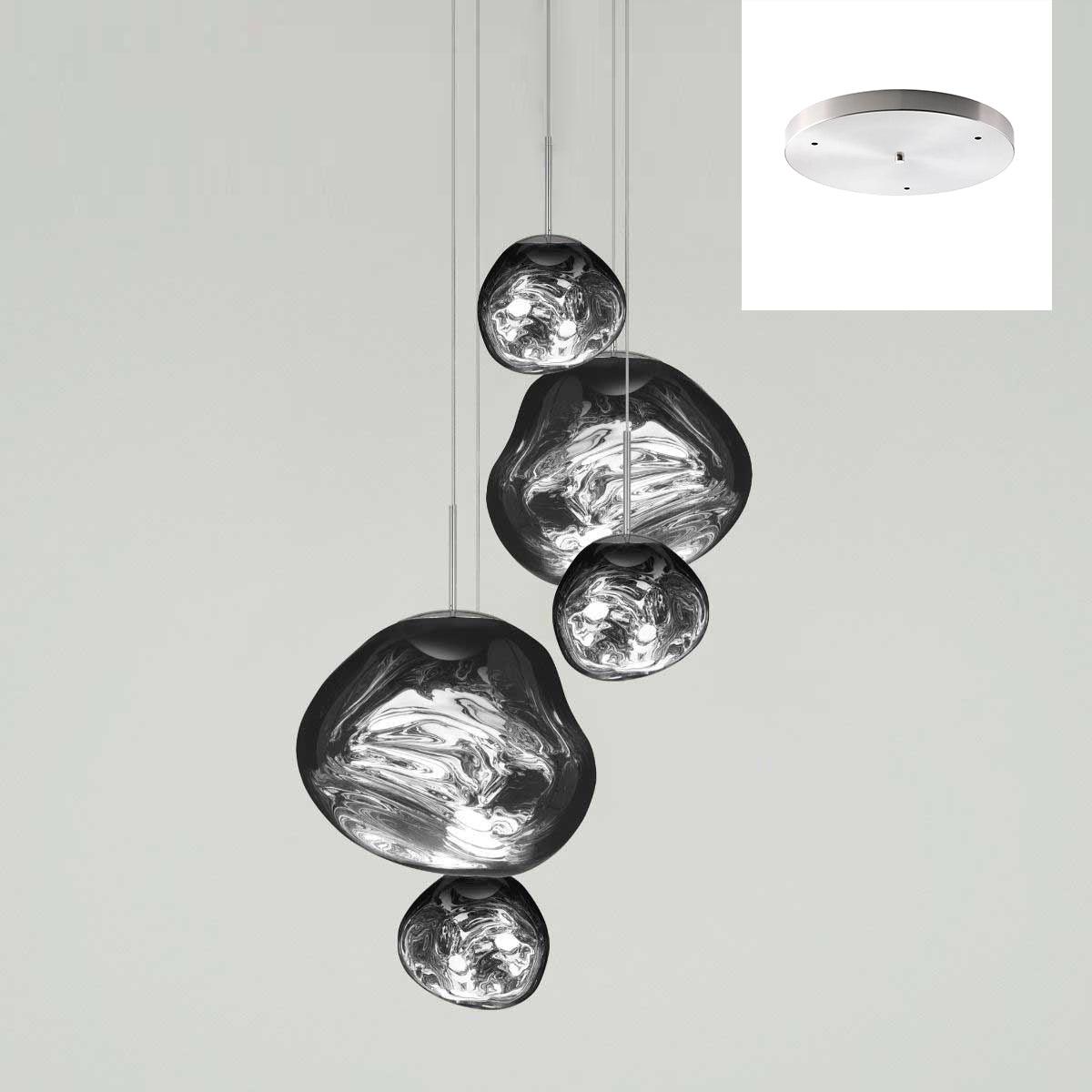 Multi Lava Round Pendant Lamp - Lumpaz