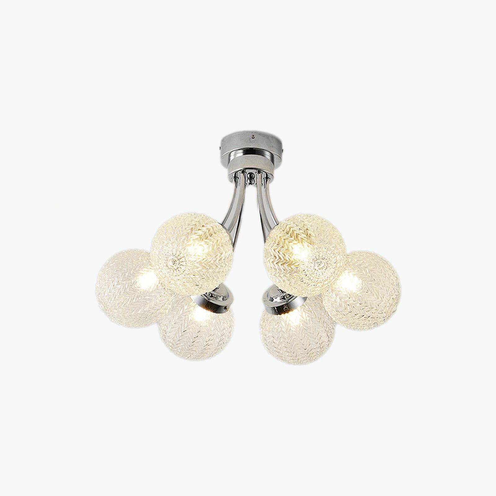 Carved Glass Ceiling Lamp - Lumpaz