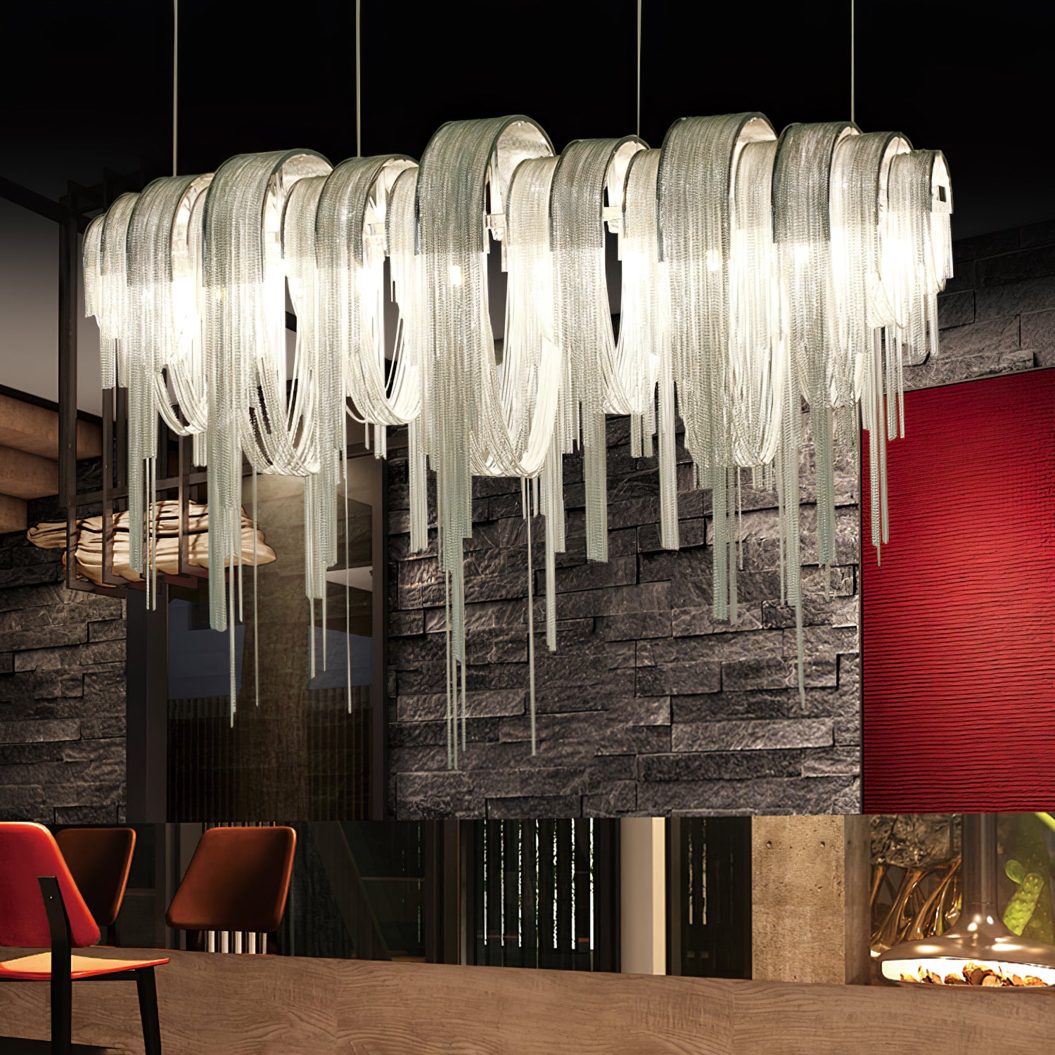 Length Chains Chandelier - Lumpaz