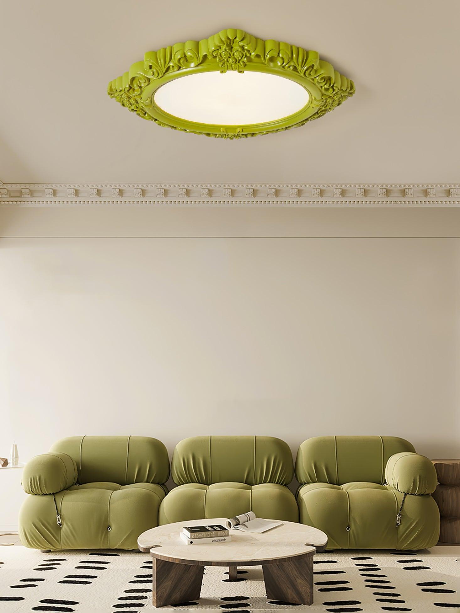 Sculpted Resin Ceiling Lamp - Lumpaz