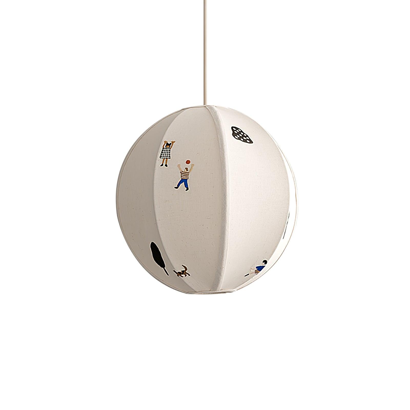 Park Embroidered Textile Pendant Lamp - Lumpaz