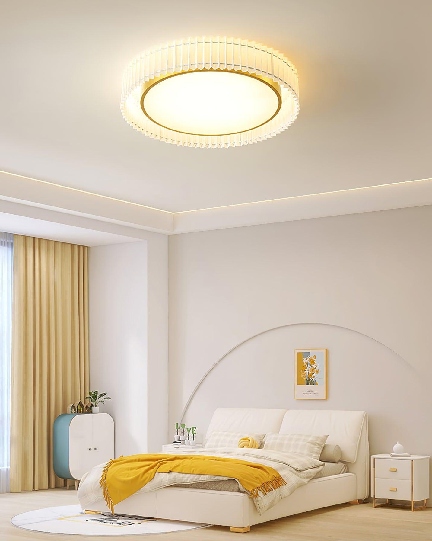 Round Pleated Ceiling Lamp - Lumpaz