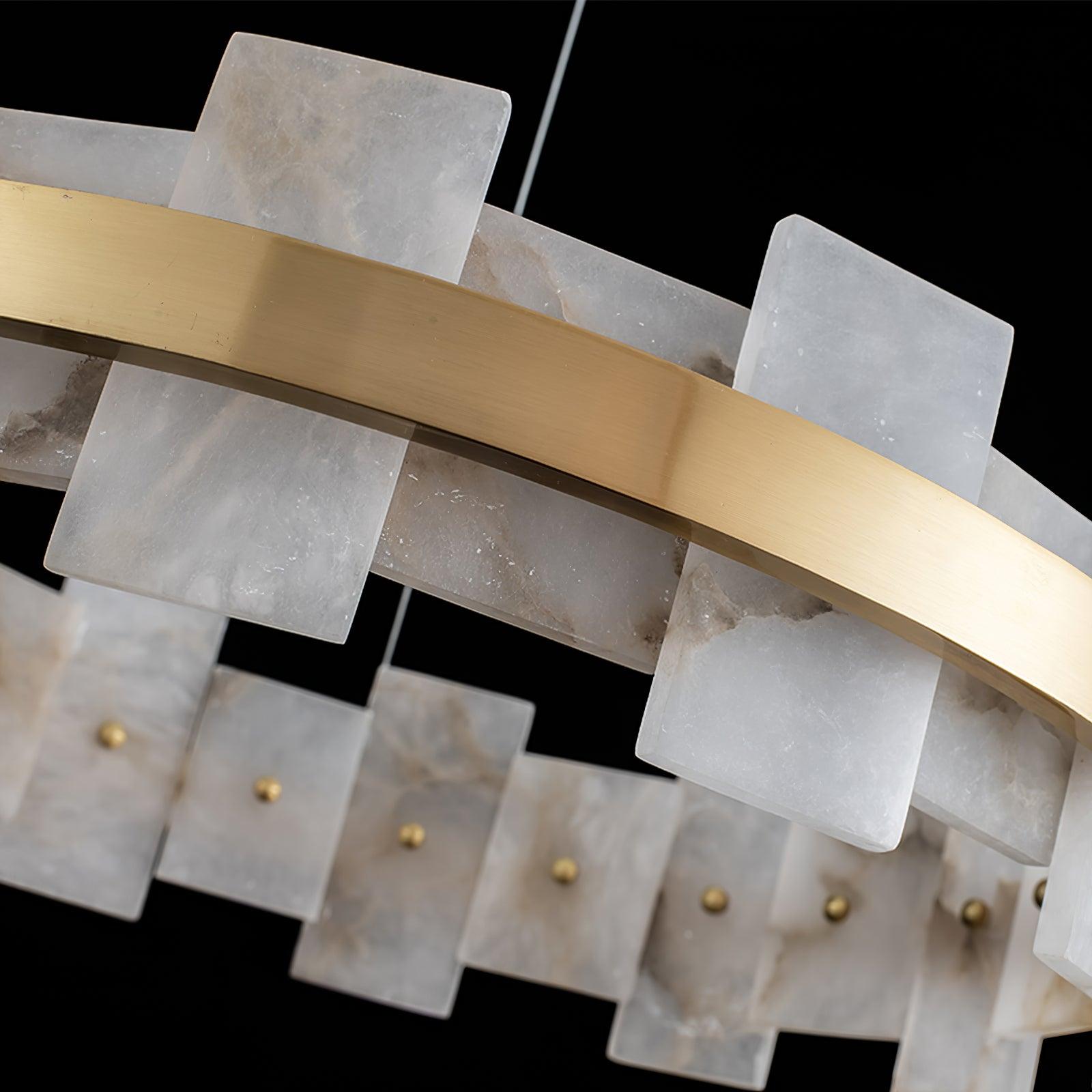 Alabaster Halo Chandelier - Lumpaz