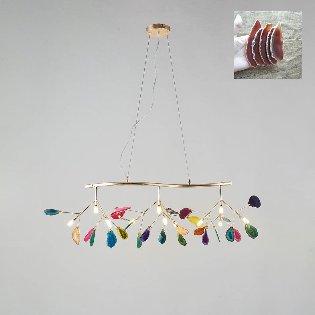 Agate Flake Chandelier - Lumpaz