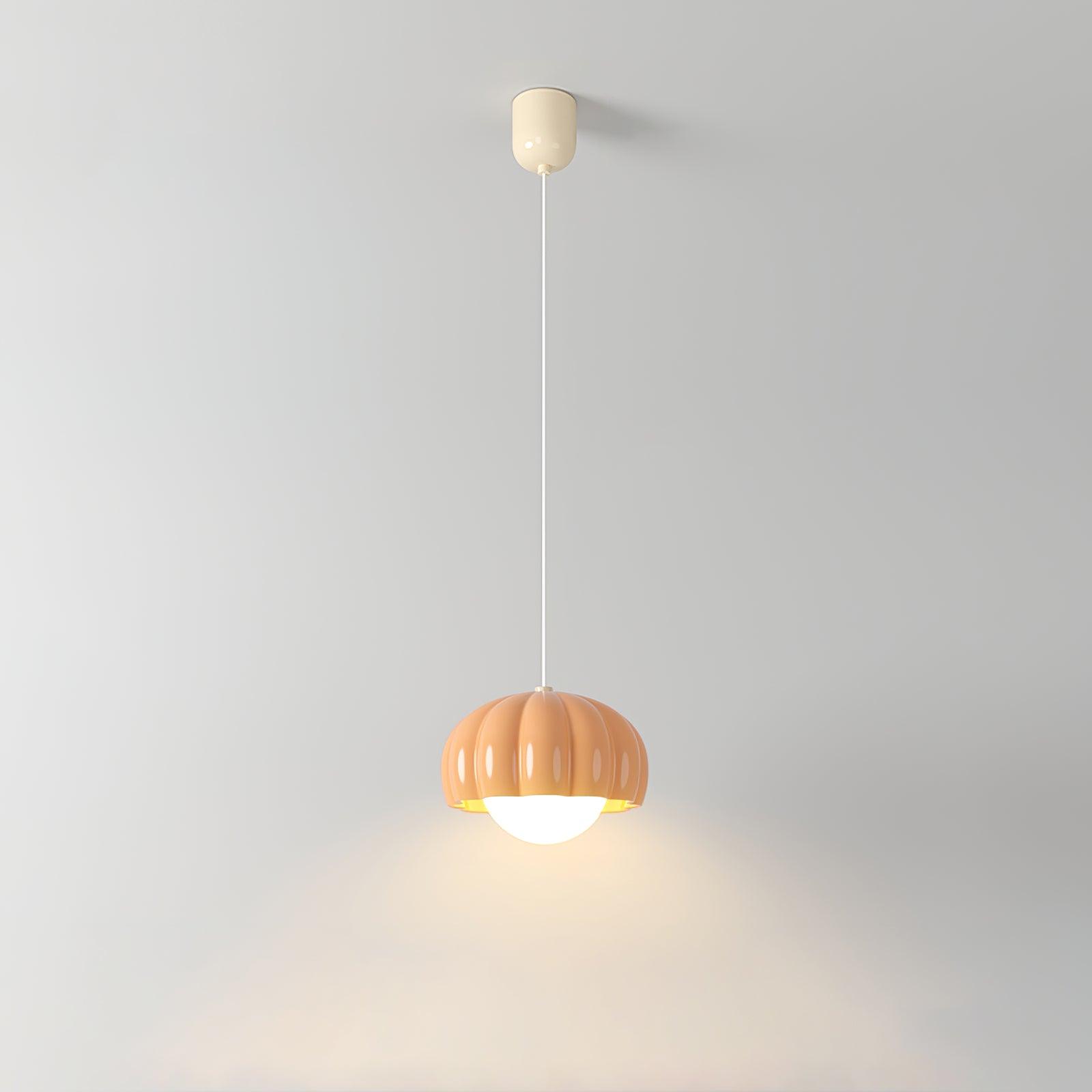 Creamy Pumpkin Pendant Light - Lumpaz