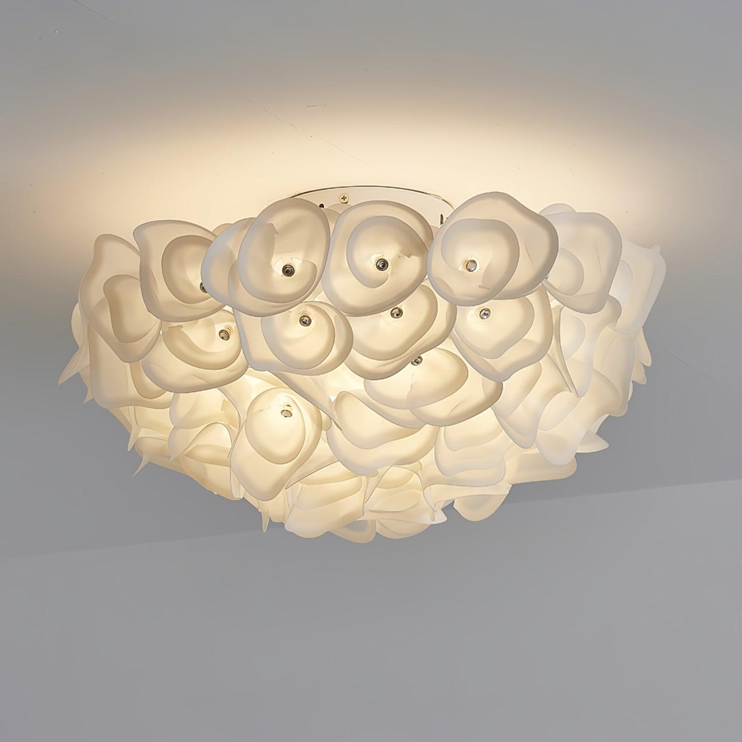 White Hydrangea Ceiling Lamp - Lumpaz