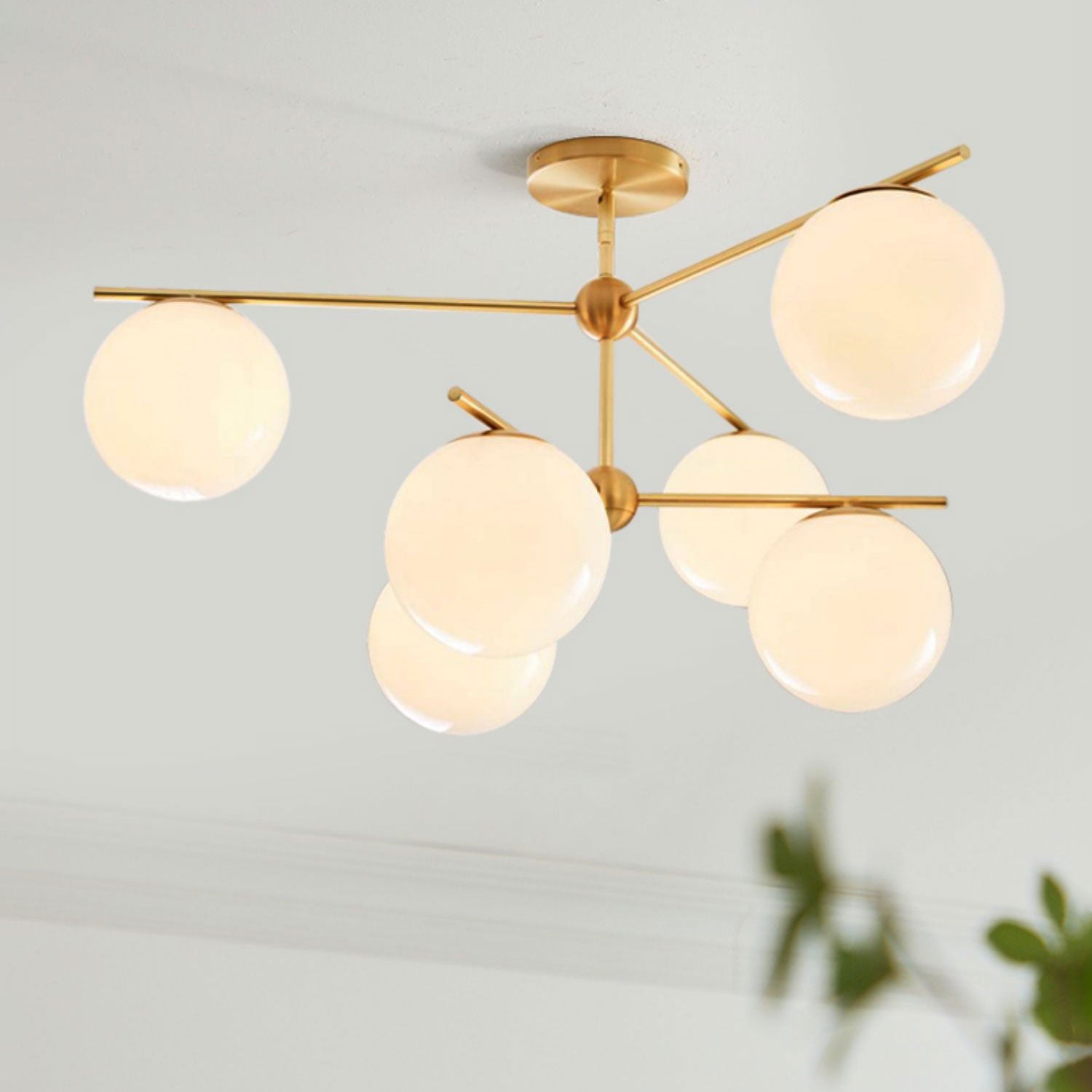 Sphere & Stem Chandelier - Lumpaz