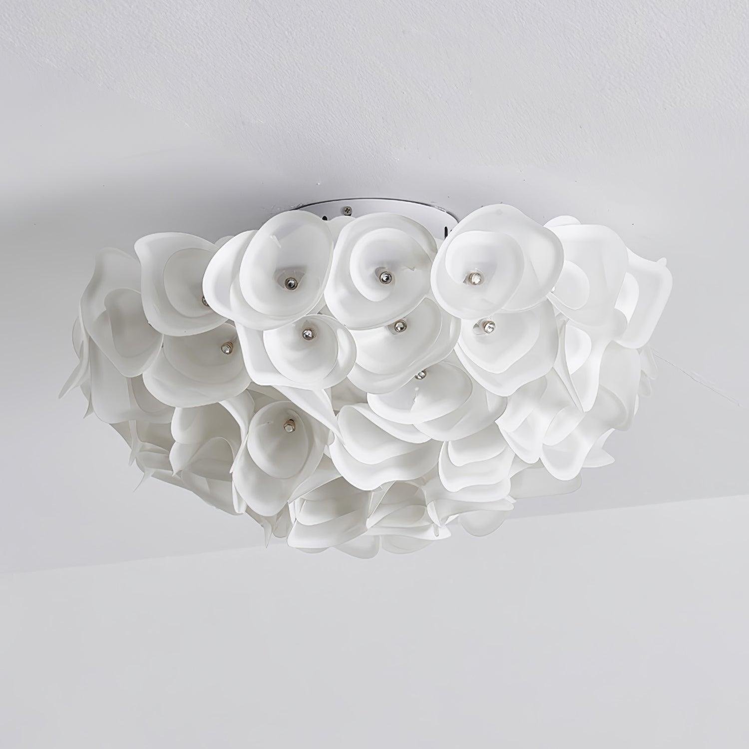 White Hydrangea Ceiling Lamp - Lumpaz