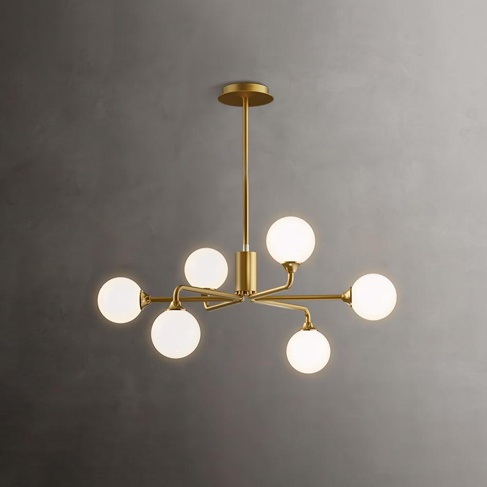 Staggered Glass Globes Chandelier - Lumpaz