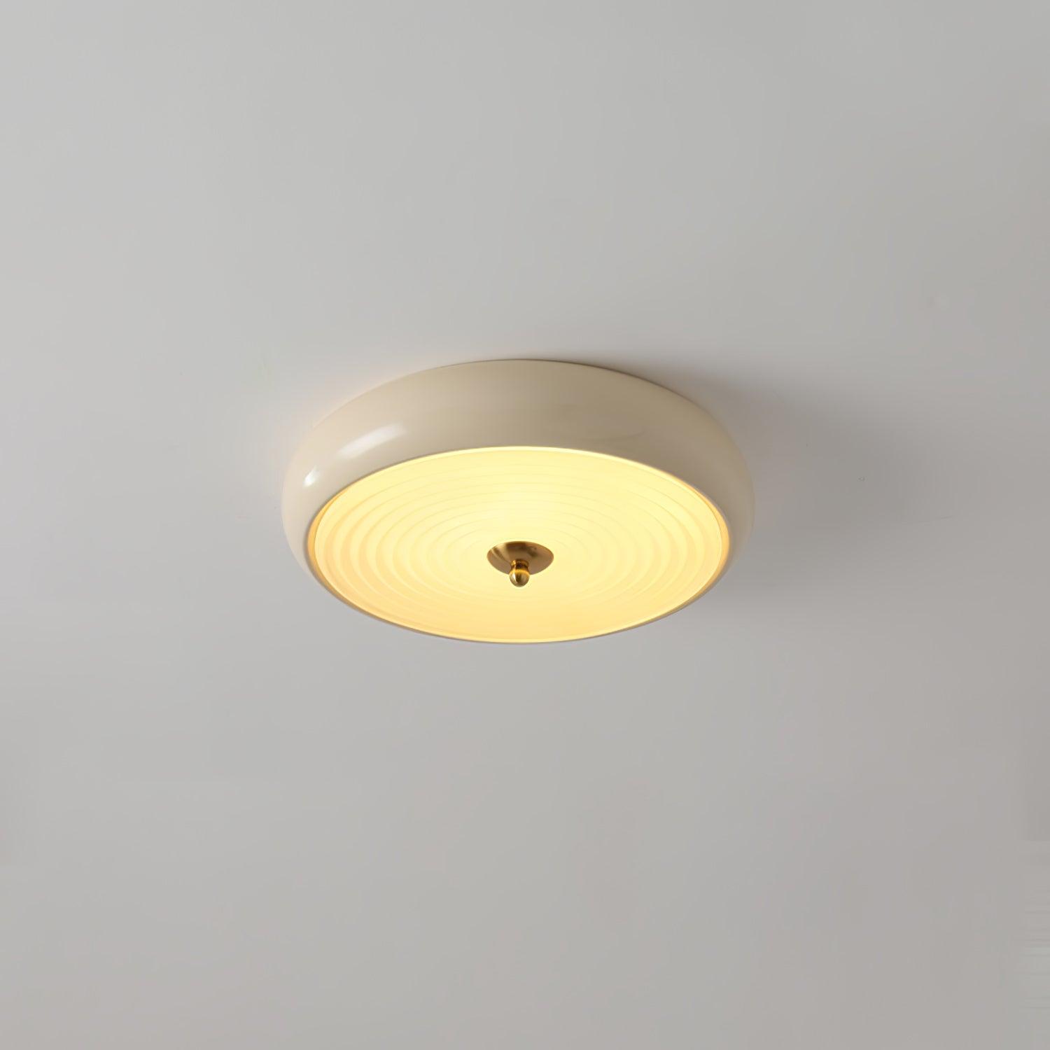 Ripple Cream Ceiling Lamp - Lumpaz