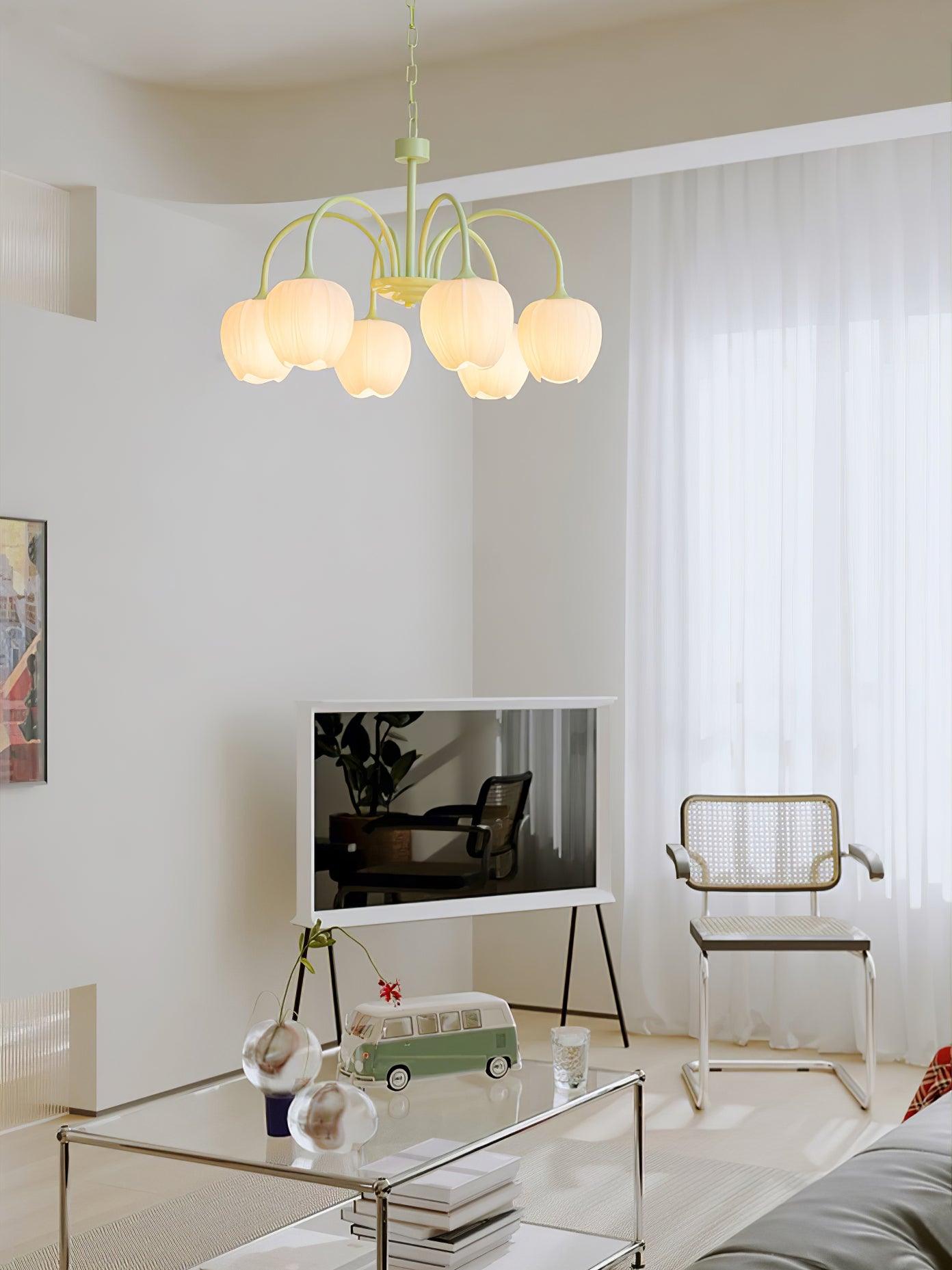 Tulip Matcha Chandelier - Lumpaz