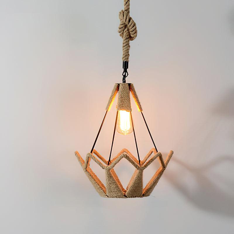 Retro Hemp Rope Interesting Pendant Light - Lumpaz