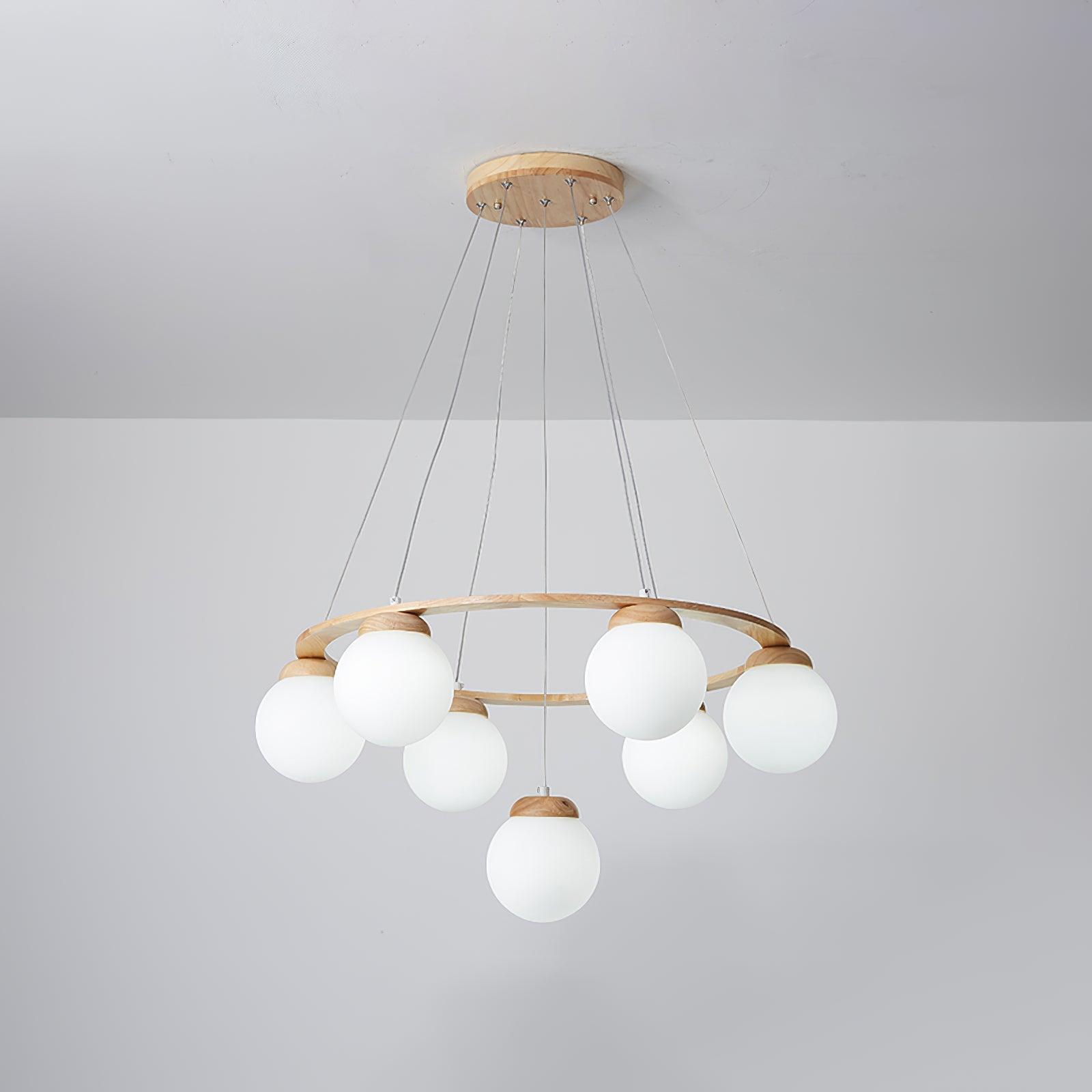 Nuura Miira Wood Chandelier - Lumpaz