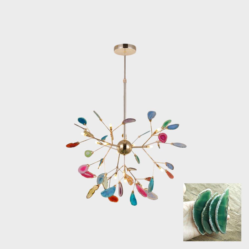 Agate Flake Chandelier - Lumpaz