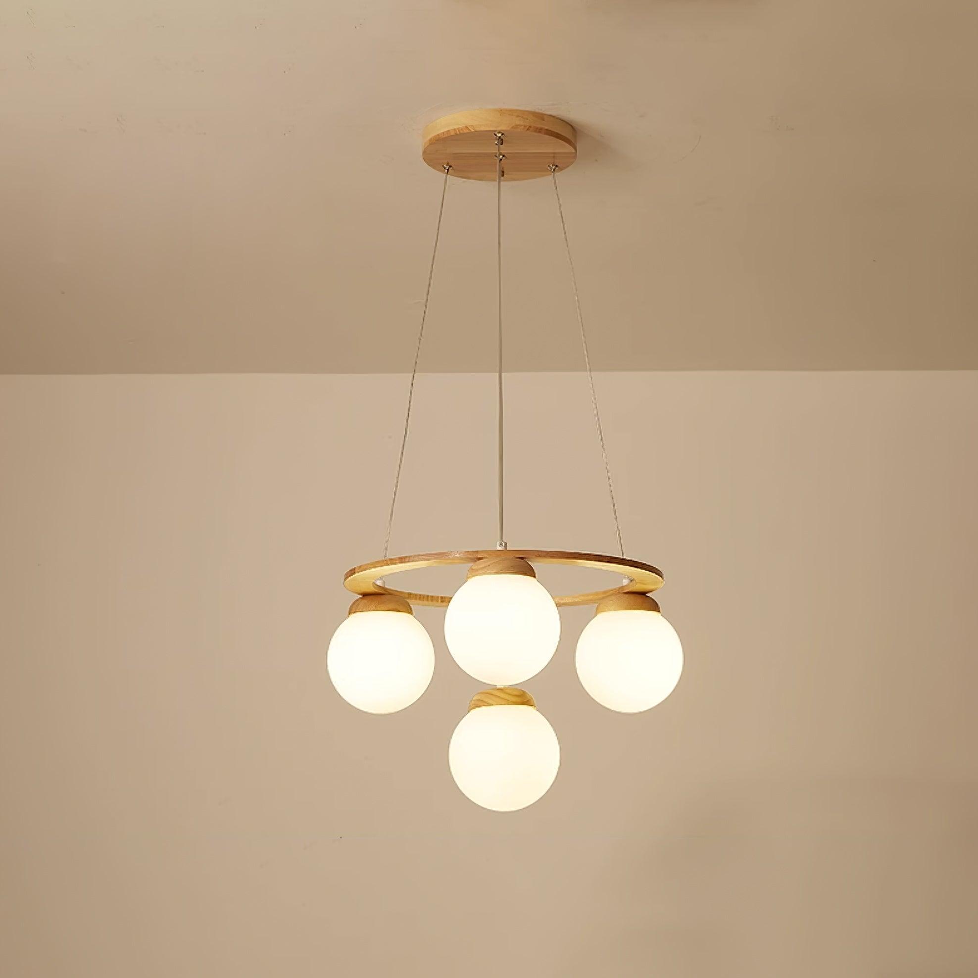 Nuura Miira Wood Chandelier - Lumpaz