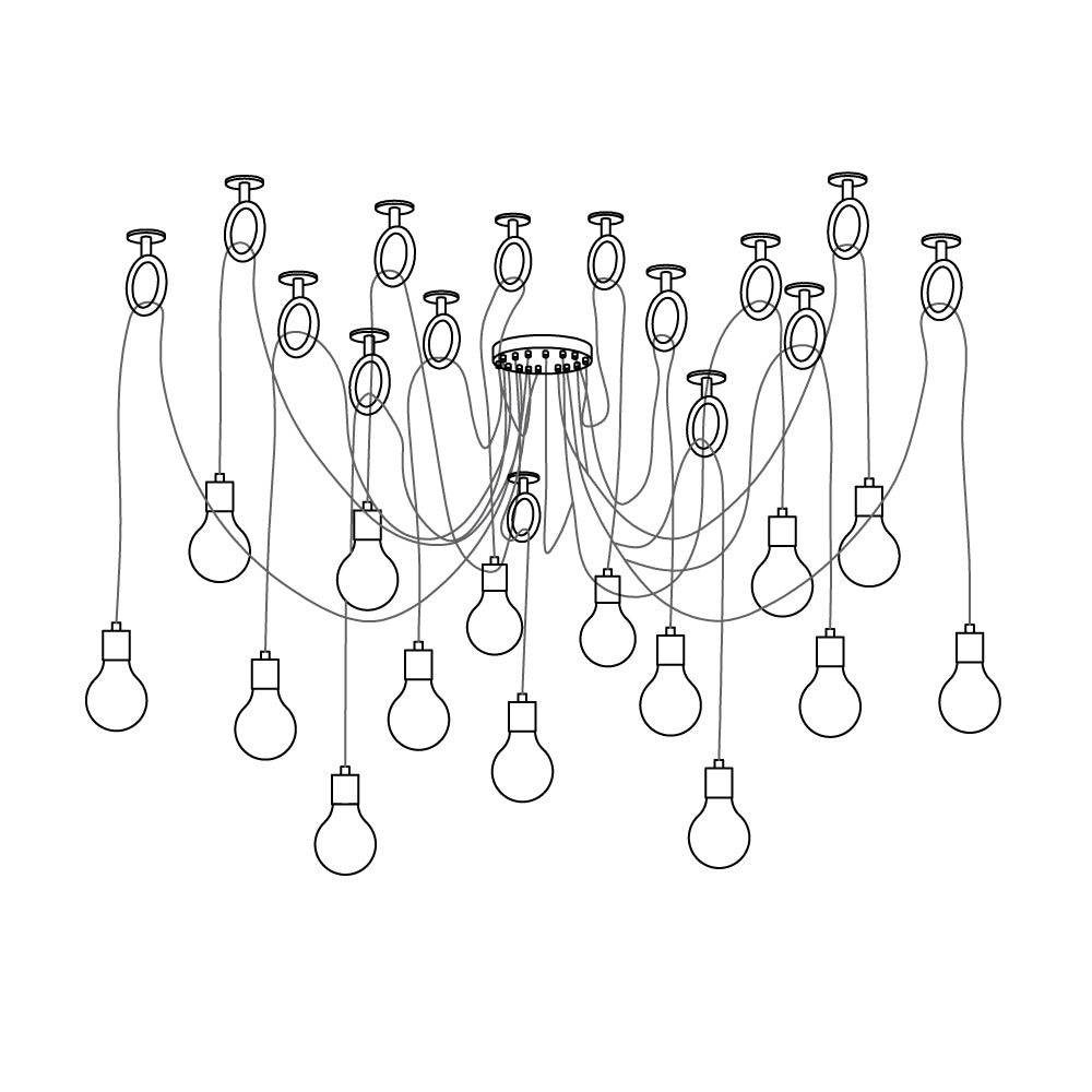 Industrial Spider Chandelier - Lumpaz