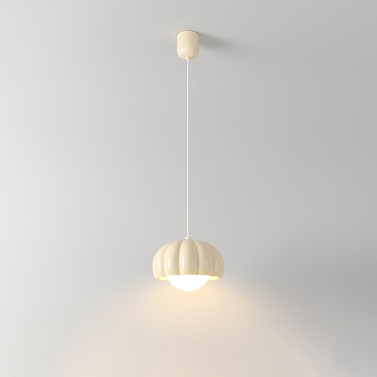 Creamy Pumpkin Pendant Light - Lumpaz