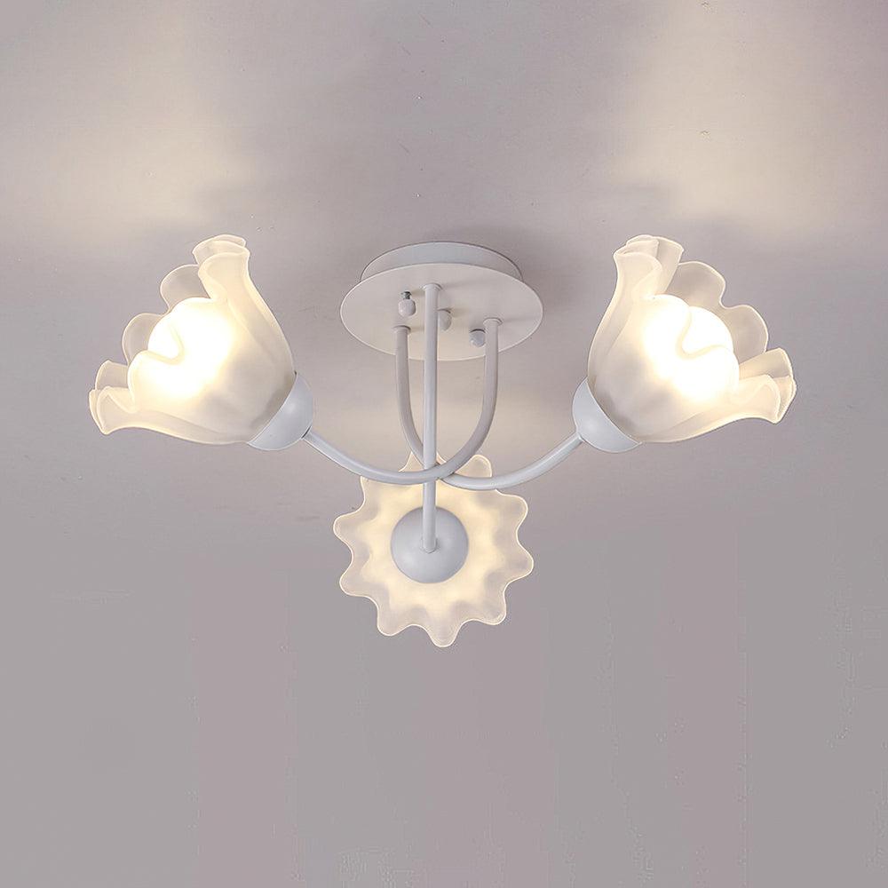 Floral Sculpted Ceiling Lamp - Lumpaz