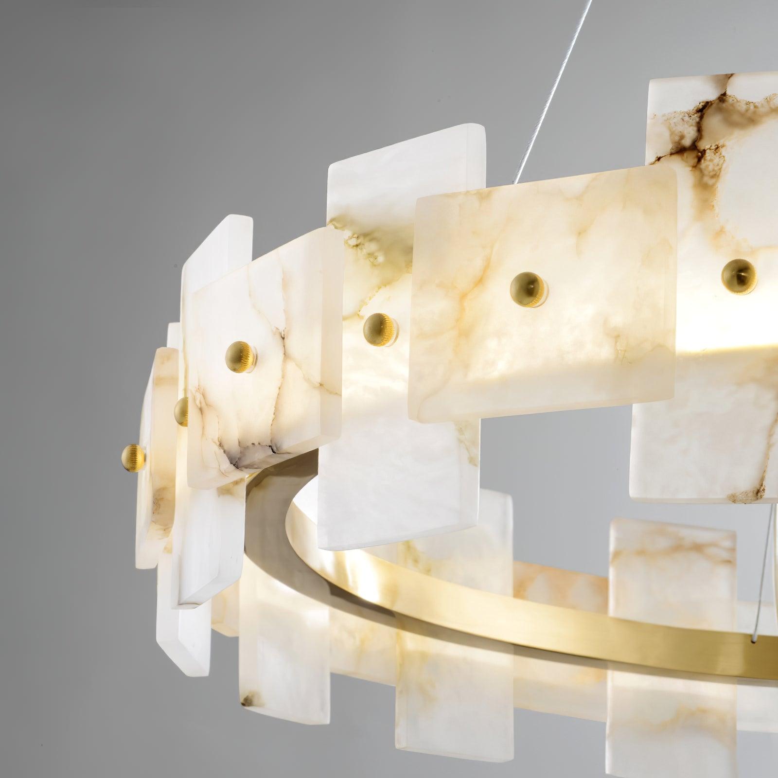 Alabaster Halo Chandelier - Lumpaz