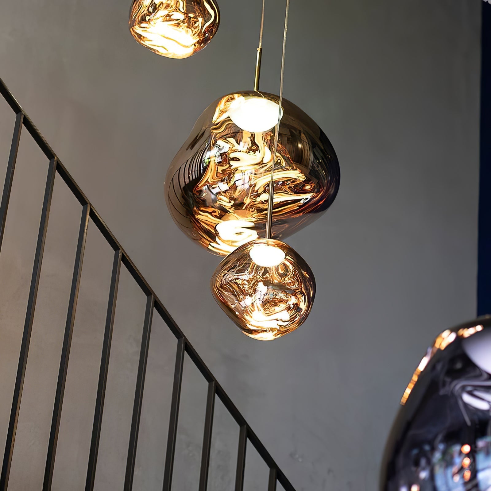 Multi Lava Round Pendant Lamp - Lumpaz