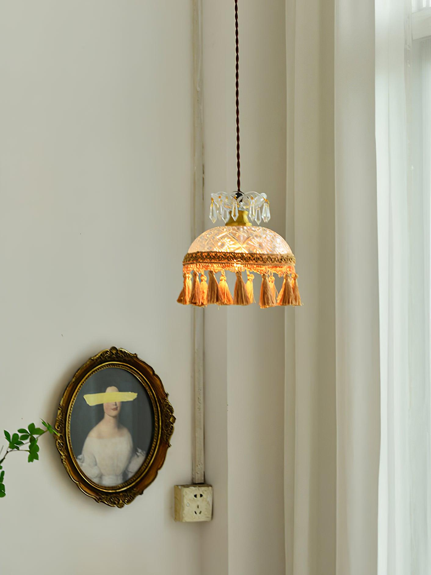 Bowl Tassel Pendant Light - Lumpaz