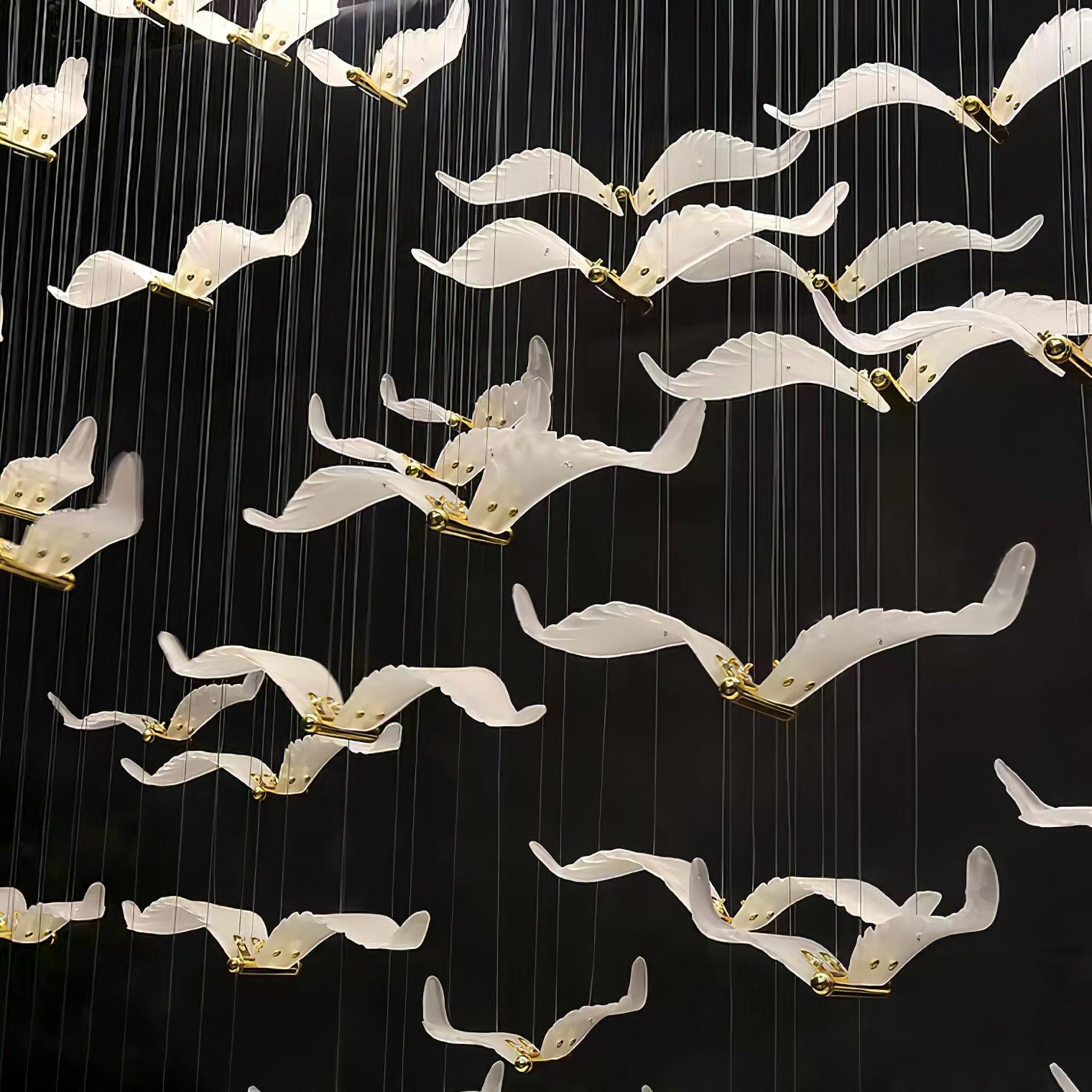 Large Seagull Chandelier - Lumpaz