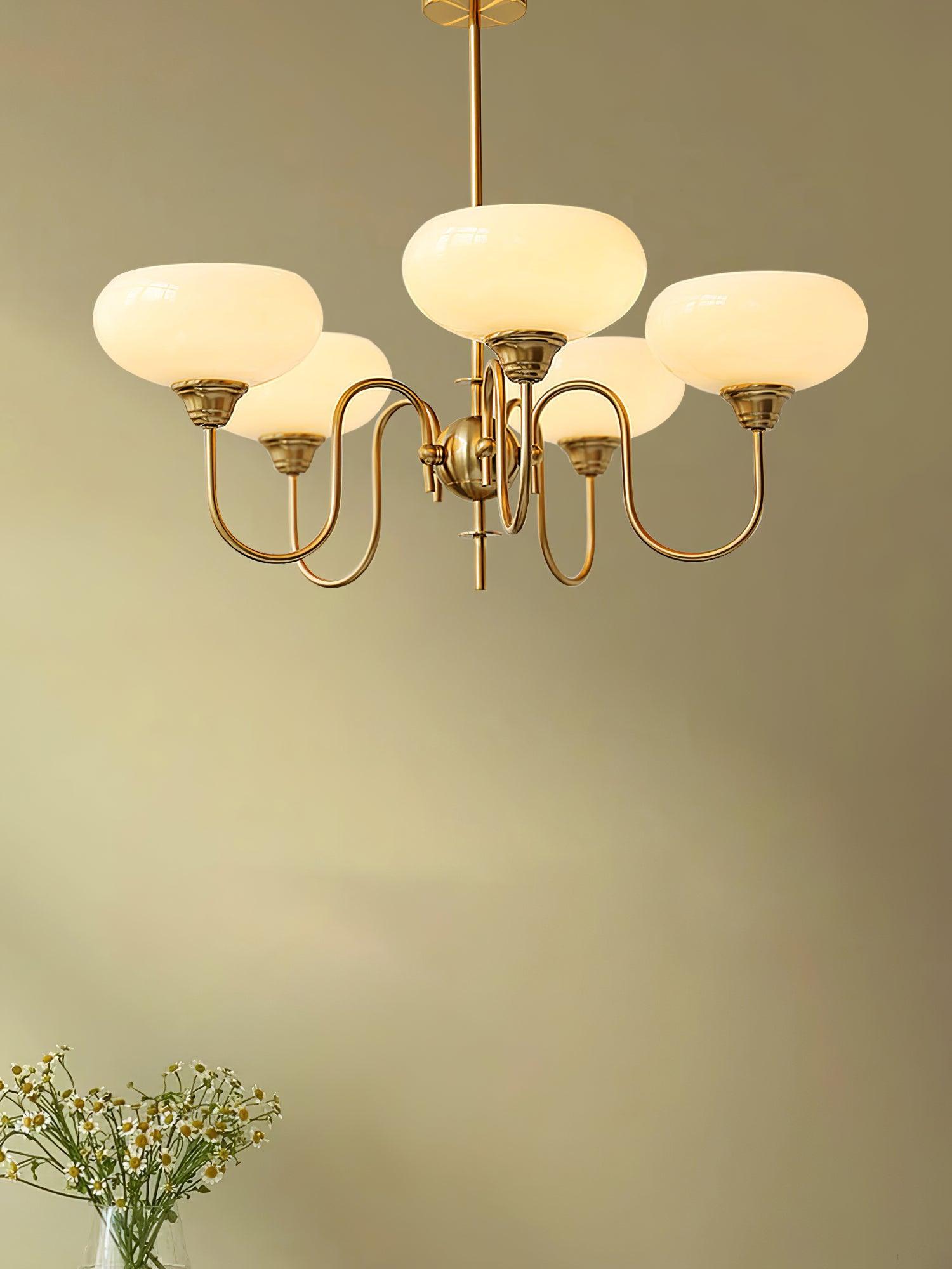 Creamy Persimmon Chandelier - Lumpaz