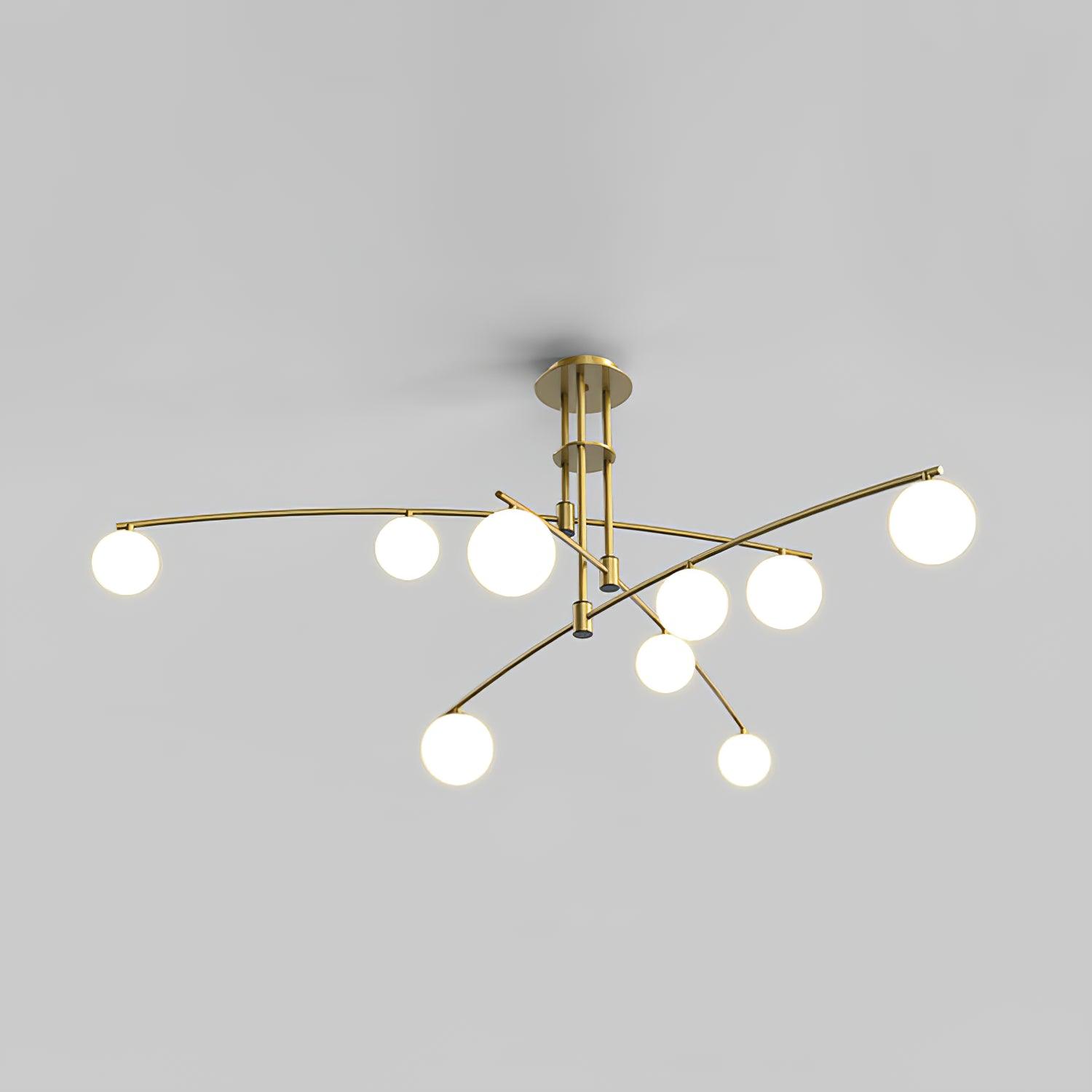 Modern Long Arm Chandelier - Lumpaz