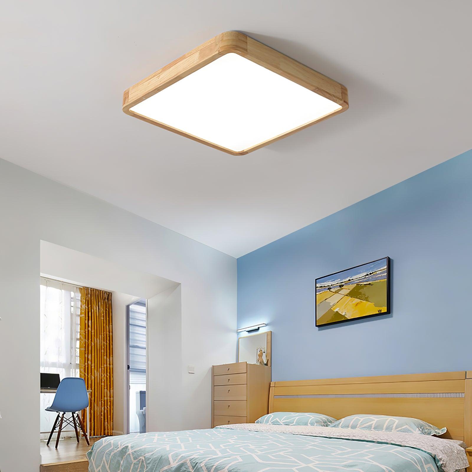 Wooden Geometric Ceiling Light - Lumpaz
