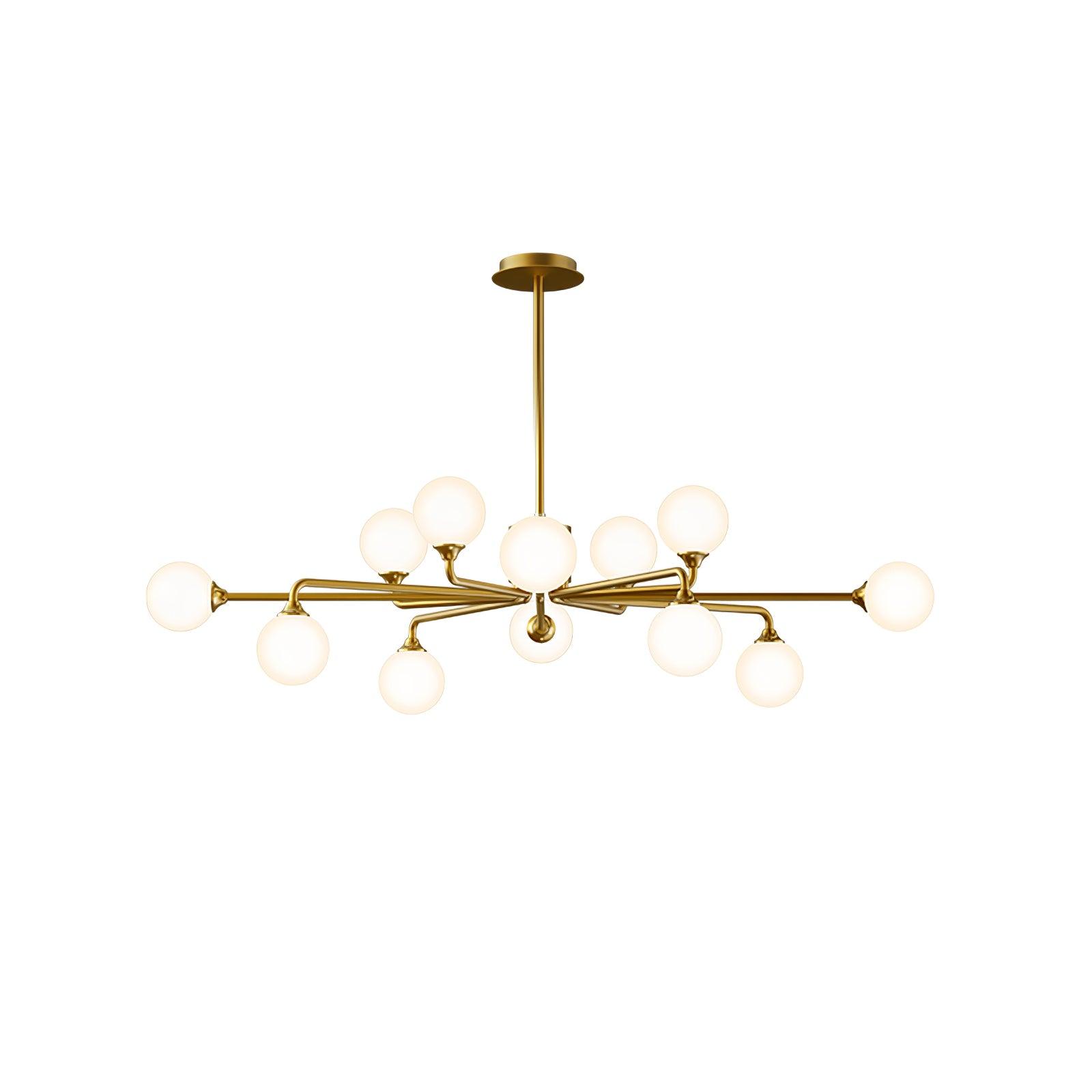 Staggered Glass Globes Chandelier - Lumpaz