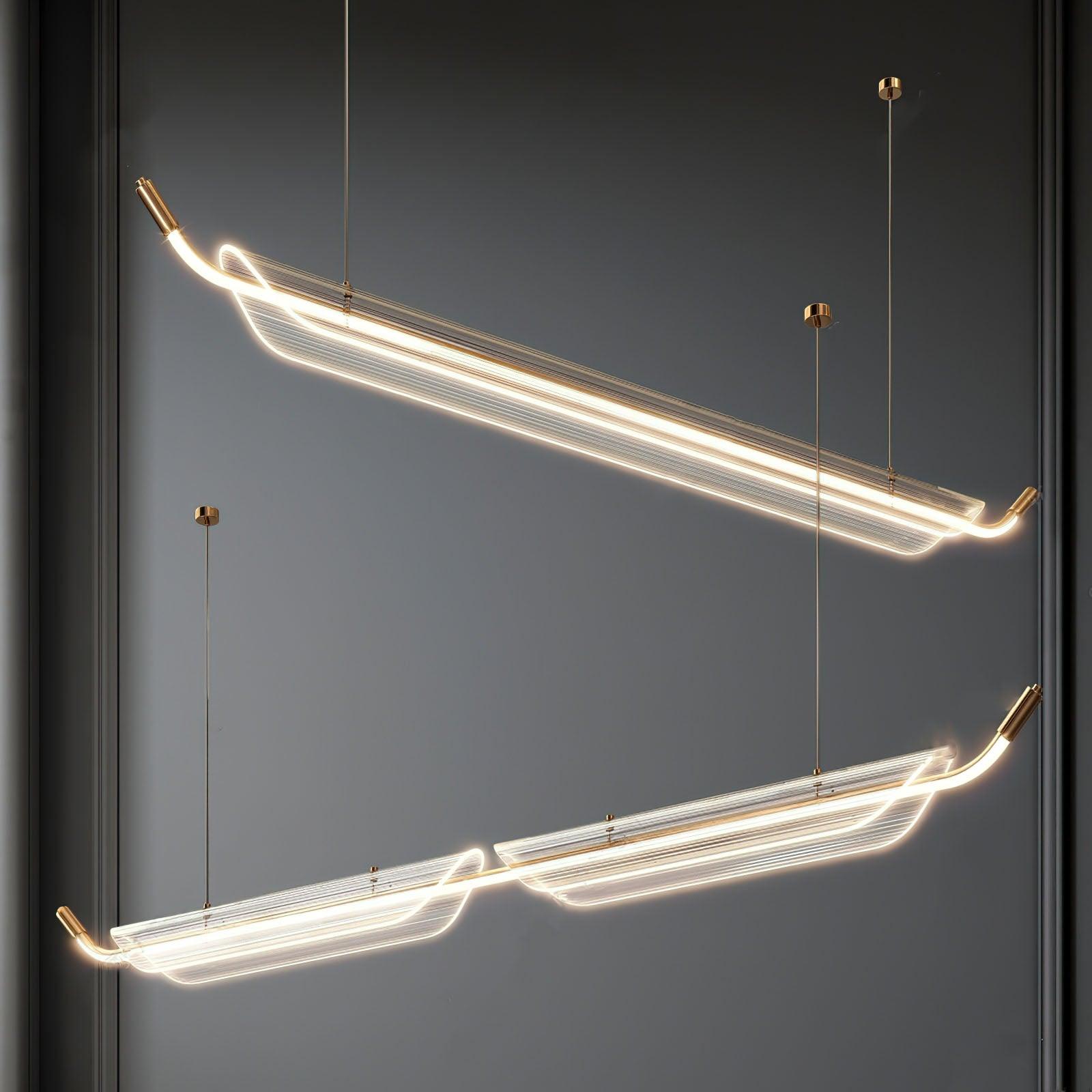 Two Boats Acrylic Pendant Light - Lumpaz