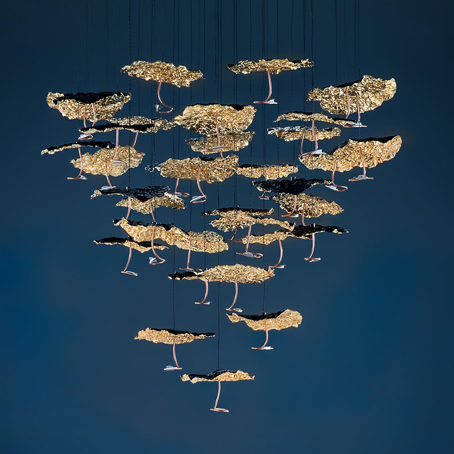 Brass Aviary Constellation Chandelier - Lumpaz