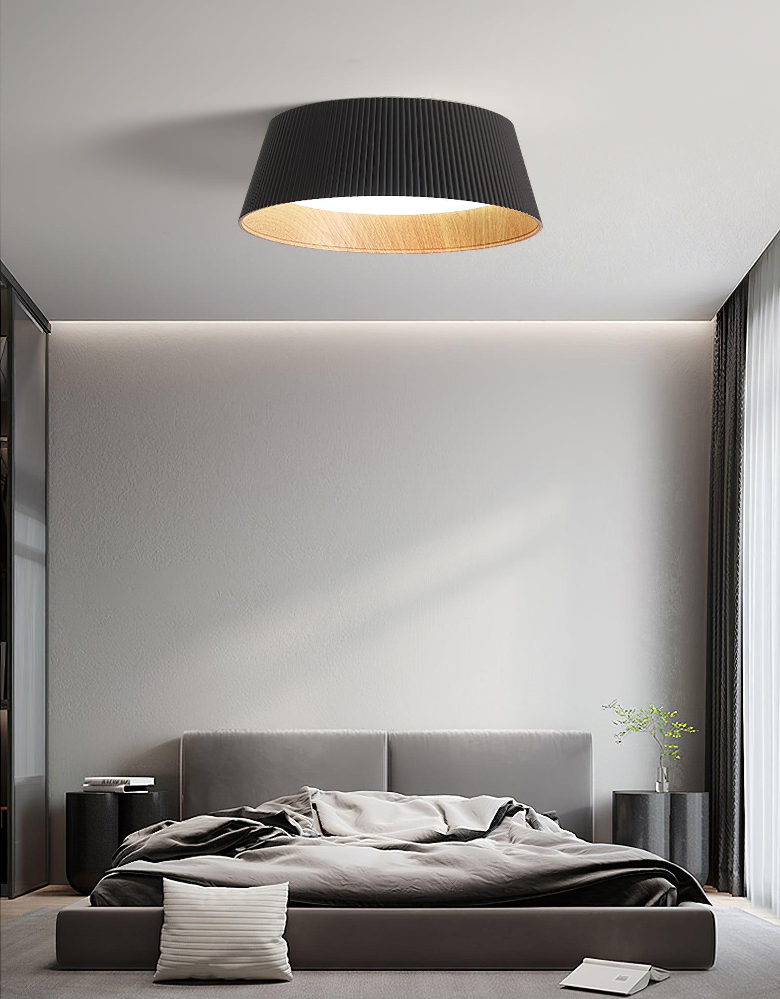 Modern Ribbed Ceiling Light - Lumpaz