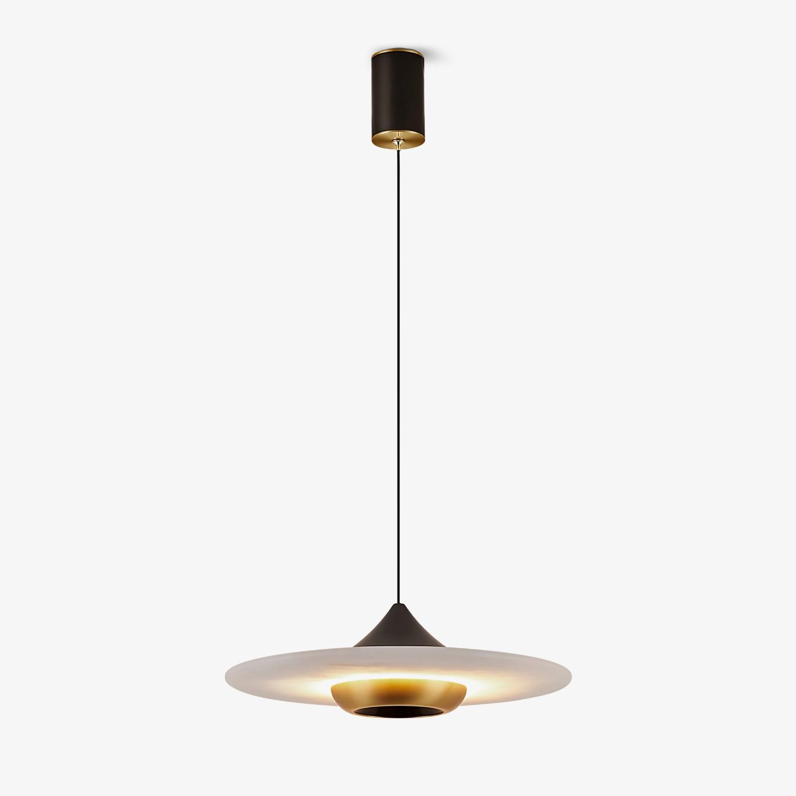 Flying Saucer Marble Pendant Lamp - Lumpaz