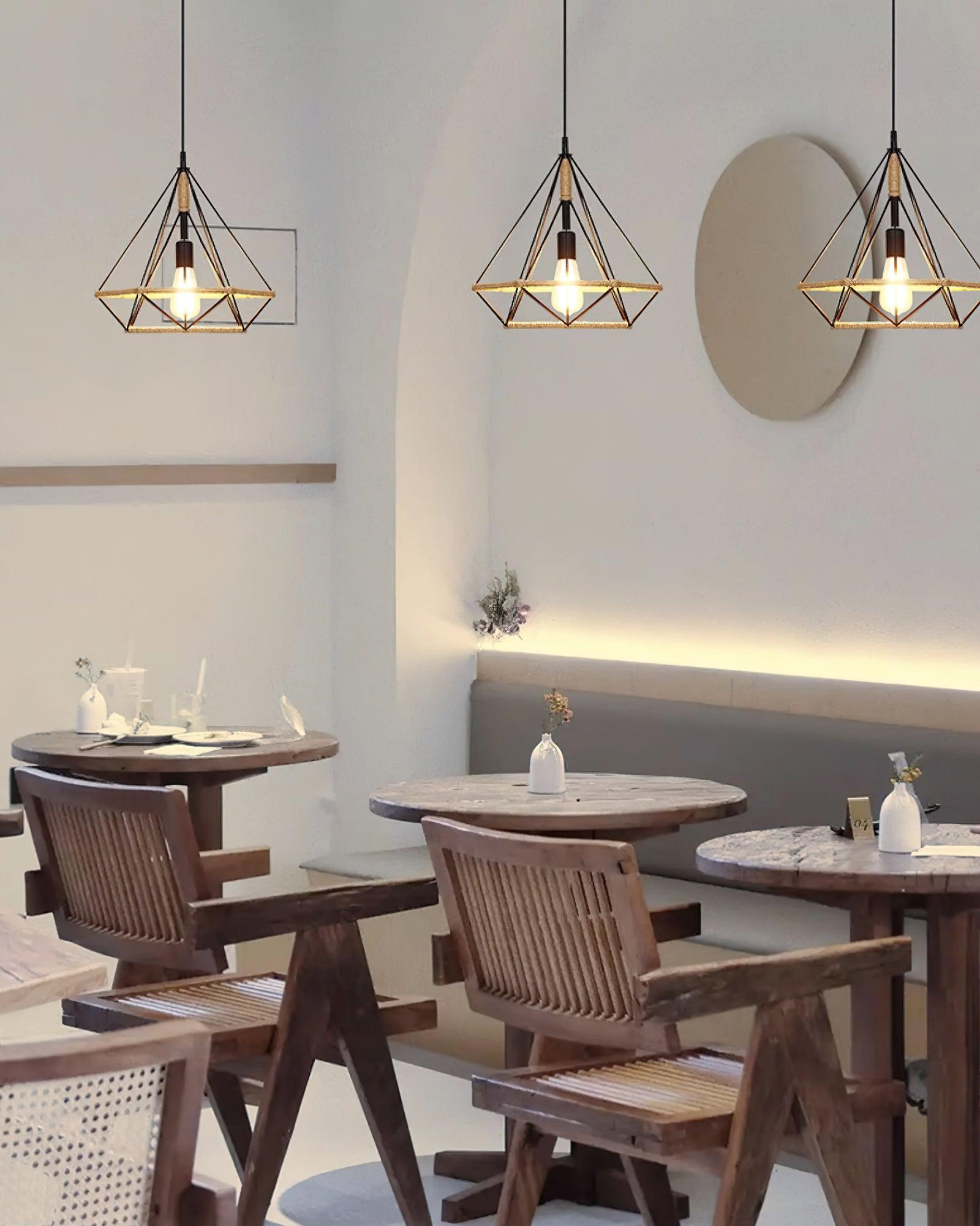 Retro Hemp Rope Interesting Pendant Light - Lumpaz