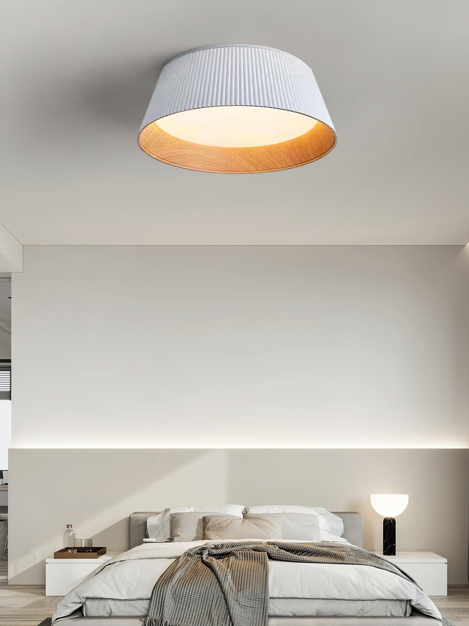 Modern Ribbed Ceiling Light - Lumpaz