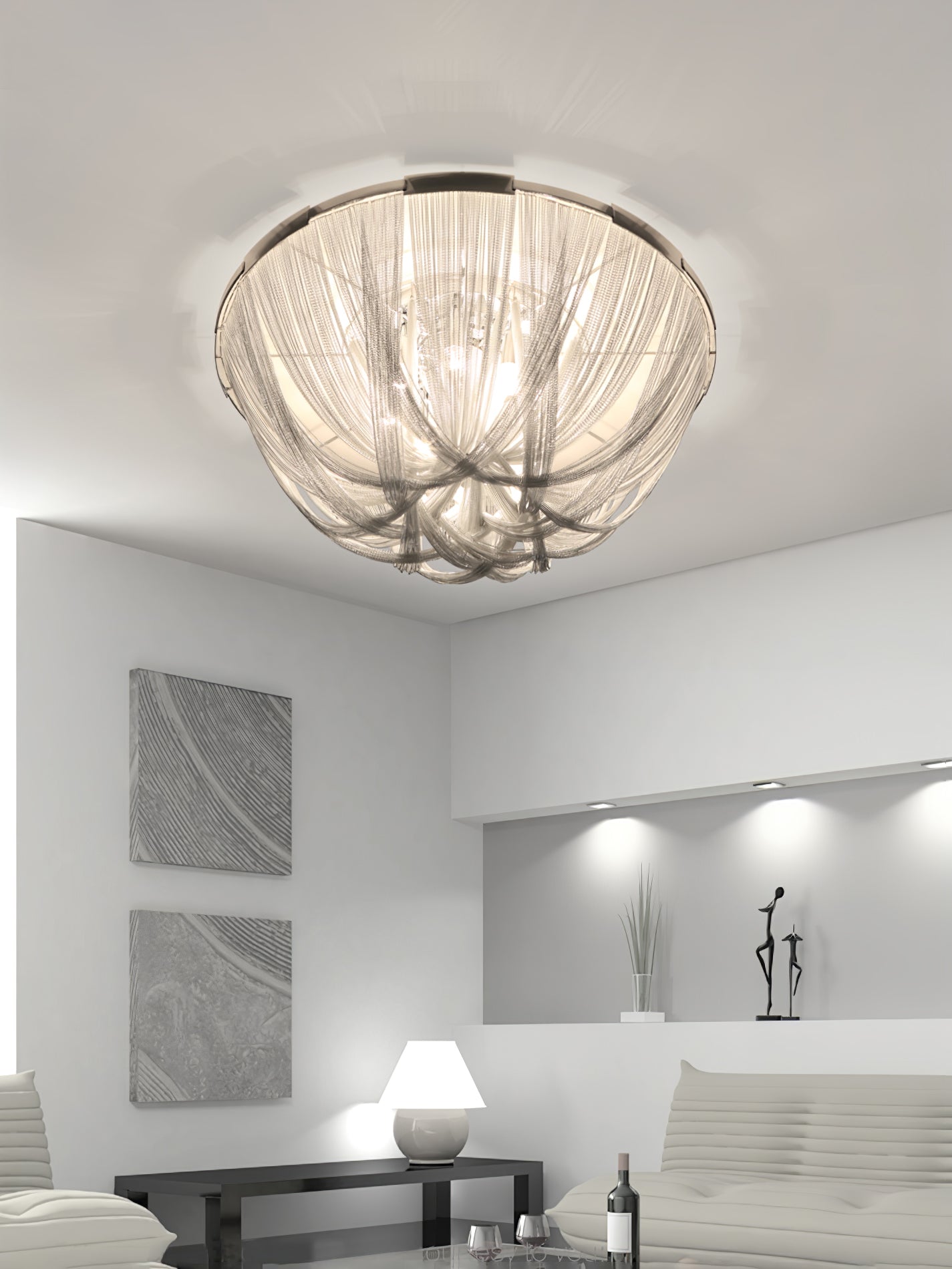 Tassel Aluminum Chain Ceiling Light - Lumpaz