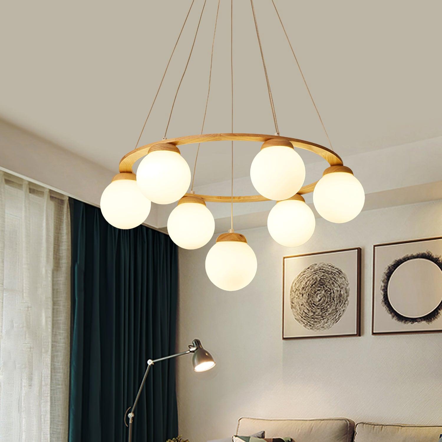 Nuura Miira Wood Chandelier - Lumpaz