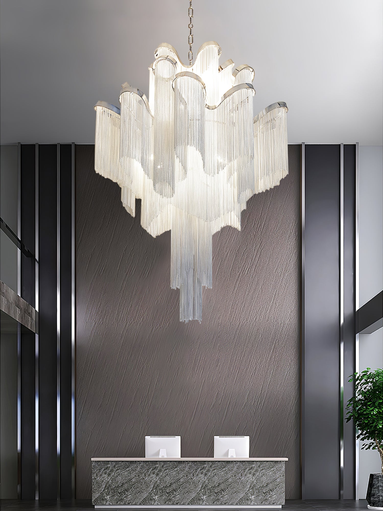 Stream Chain Chandelier - Lumpaz