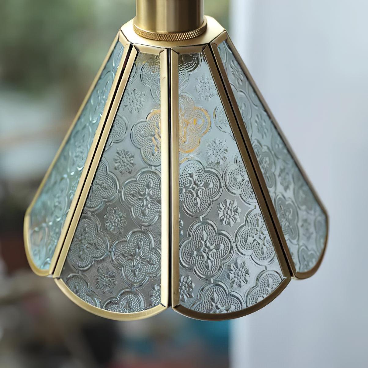 Patterned Glass Pendant Lamp - Lumpaz